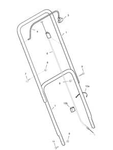 Part Location Diagram of 7301150AYP Murray Handle